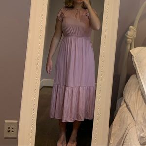 Blush Pink Ruffle Dress